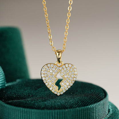 Lightning Love Pendant Moissanite Necklace