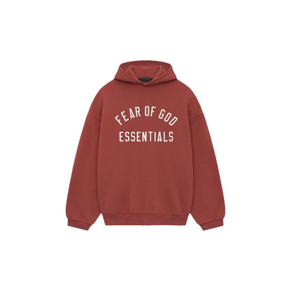 Essentials FW24 Crimson Fleece Hoodie