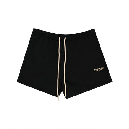Essentials FW23 Jet Black Running Shorts
